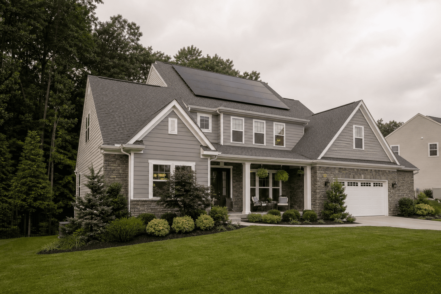 Residential solar on a home in Greater Pittsburgh